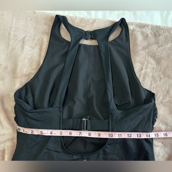 Athleta Maldives Tankini Top High Neck Black 38D/DD - Picture 6 of 6